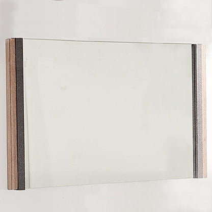 35" Natural Wood Framed Accent Mirror HomeRoots