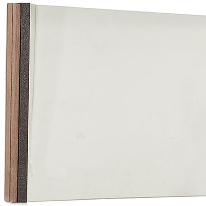 35" Natural Wood Framed Accent Mirror HomeRoots