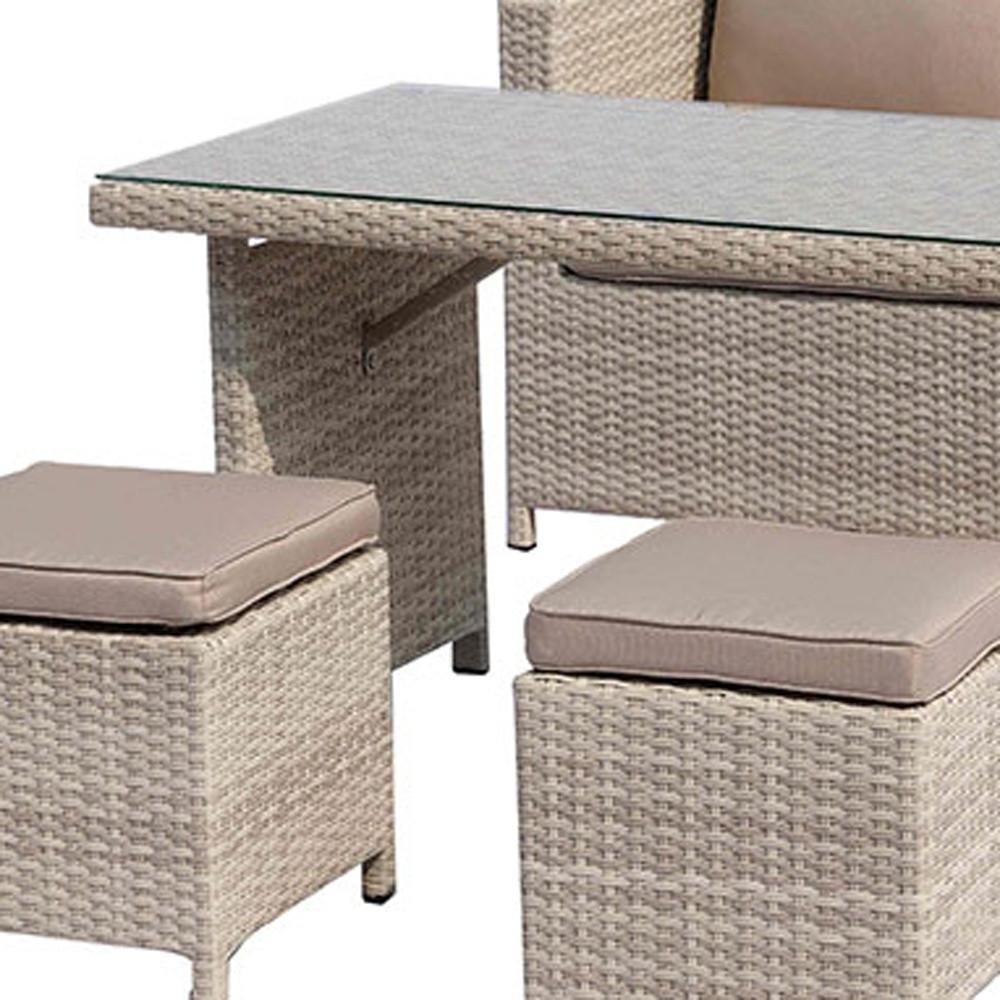 50" Beige Glass And Iron Coffee Table HomeRoots