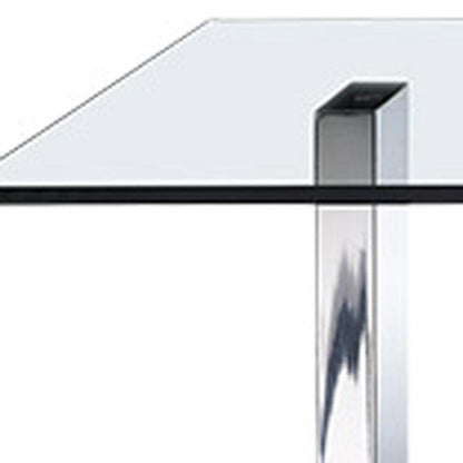 59 X 28 X 16 Clear Glass Coffee Table - FurniFindUSA