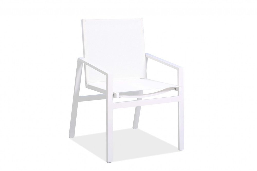 Set of Two 22" White Metal Indoor Outdoor Dining Chair HomeRoots