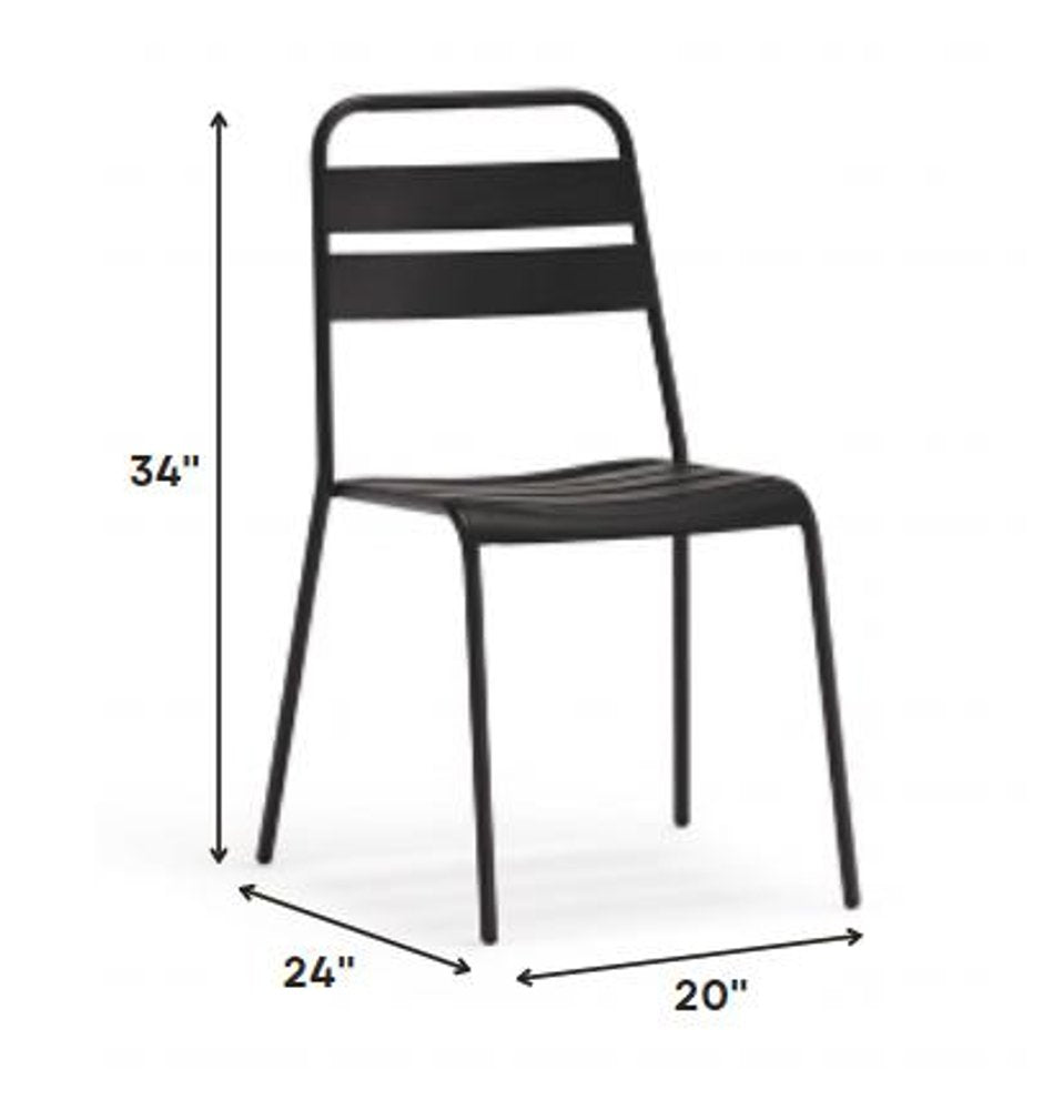 Set of Four Gray Faux Leather Dining Side Chairs HomeRoots
