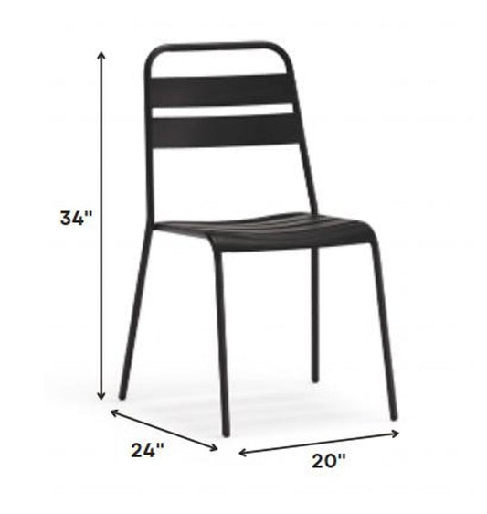 Set of Four Gray Faux Leather Dining Side Chairs HomeRoots