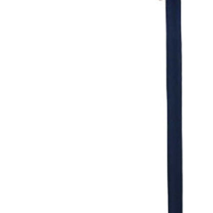 60" Black And White Floor Lamp With White Fabric Drum Shade HomeRoots