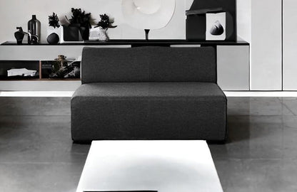 51" Charcoal Loveseat HomeRoots