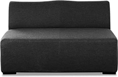 51" Charcoal Loveseat HomeRoots