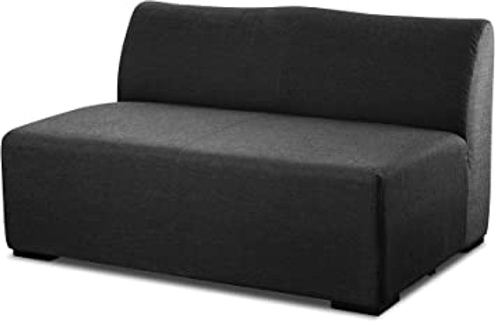 51" Charcoal Loveseat HomeRoots