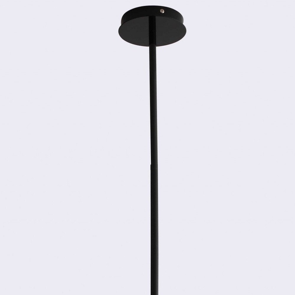 19 X 19 X 40.5 Black Aluminum Pendant Lamp HomeRoots
