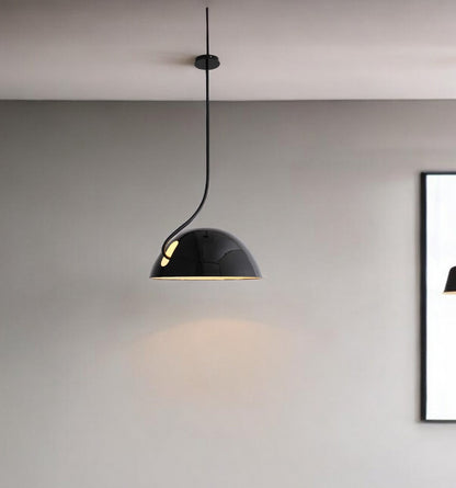 19 X 19 X 40.5 Black Aluminum Pendant Lamp