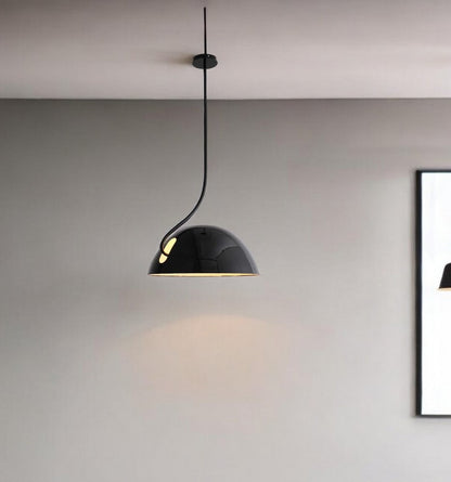 19 X 19 X 40.5 Black Aluminum Pendant Lamp HomeRoots