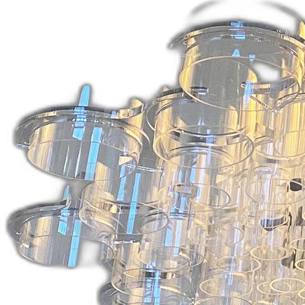 39 X 39 X 70 White Acrylic Pendant Lamp HomeRoots