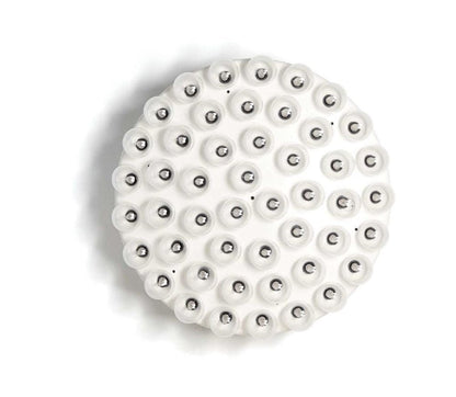 29 X 29 X 7 White Glass Metal Pendant Lamp HomeRoots