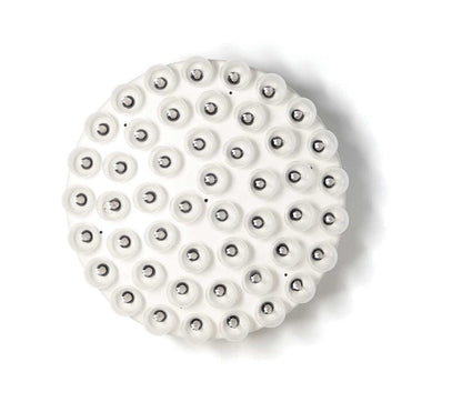 29 X 29 X 7 White Glass Metal Pendant Lamp HomeRoots