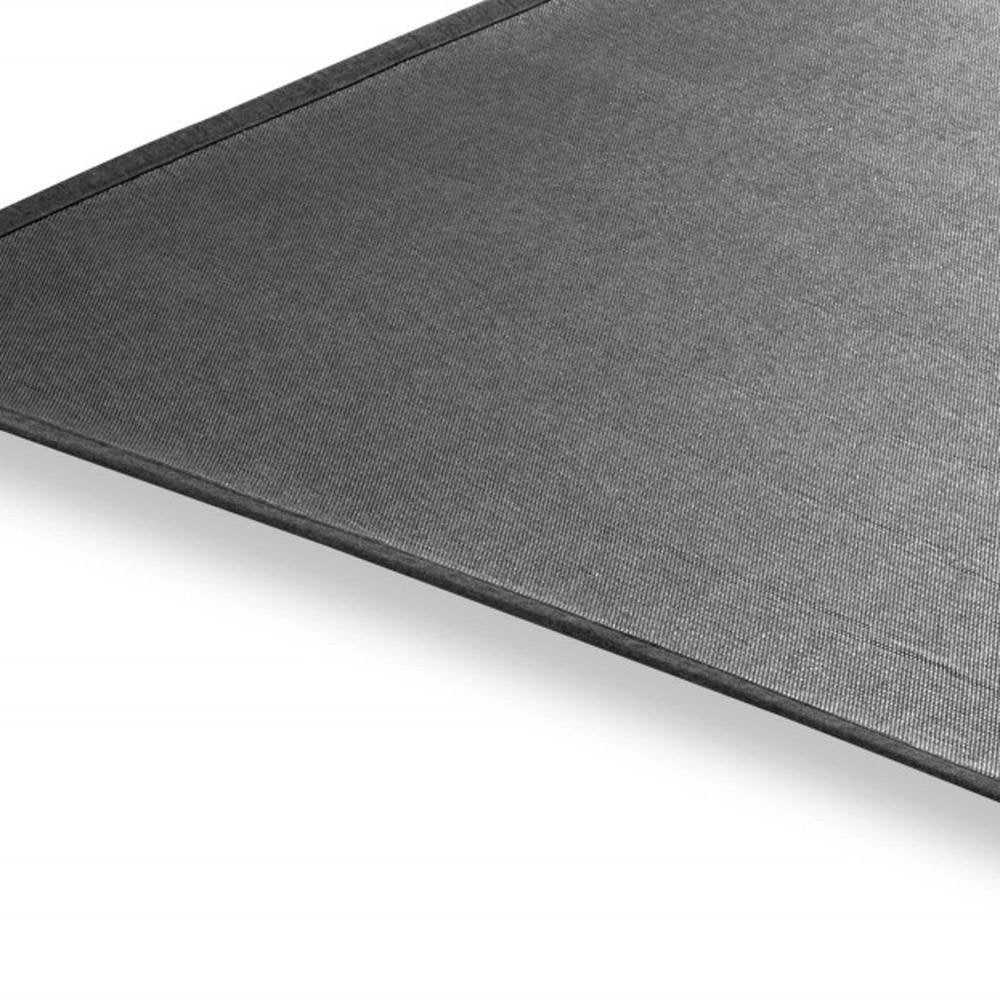 5' Charcoal Square Indoor Outdoor Area Rug HomeRoots