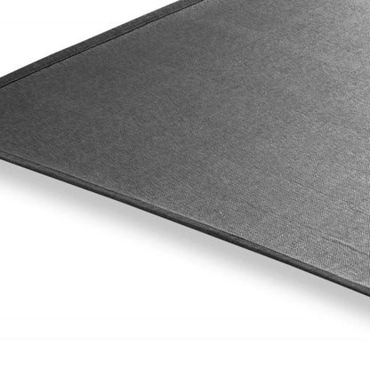 5' Charcoal Square Indoor Outdoor Area Rug HomeRoots