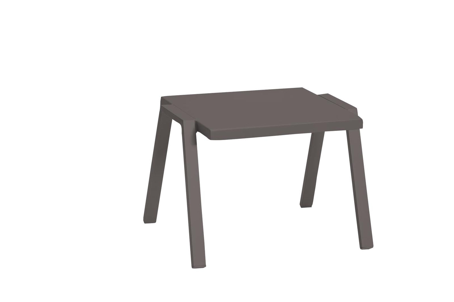 16" Taupe Aluminum End Table