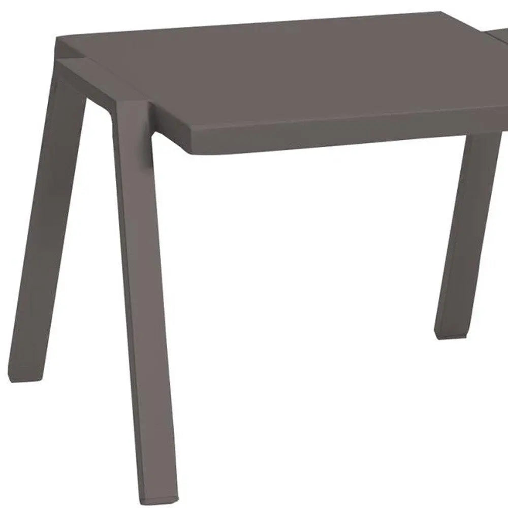 16" Taupe Aluminum End Table HomeRoots
