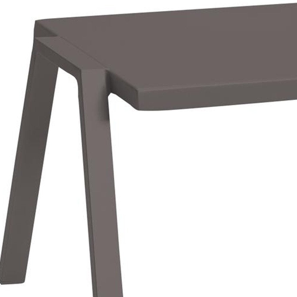 16" Taupe Aluminum End Table HomeRoots