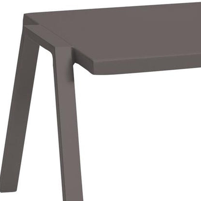 16" Taupe Aluminum End Table HomeRoots