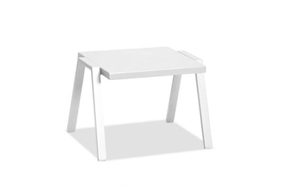 16" White Aluminum End Table HomeRoots