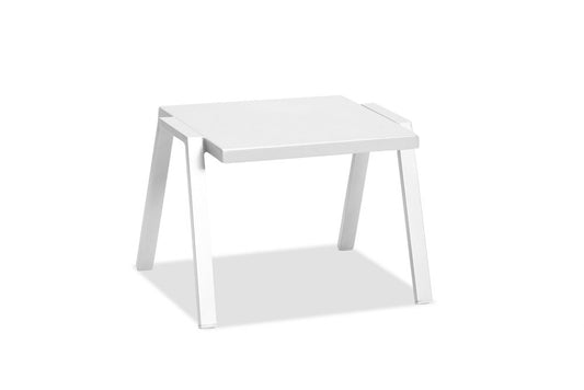 16" White Aluminum End Table HomeRoots