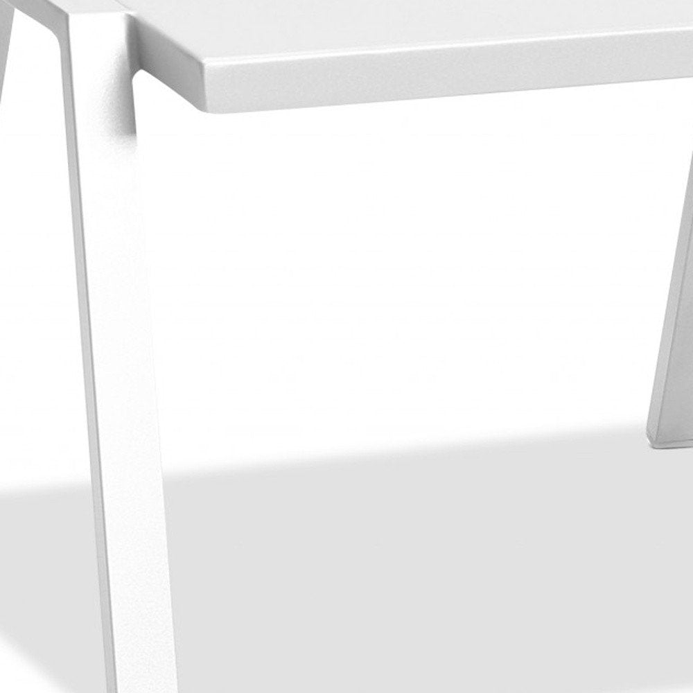 16" White Aluminum End Table HomeRoots