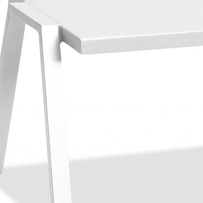 16" White Aluminum End Table HomeRoots