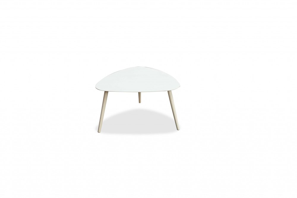 16" White Aluminum End Table HomeRoots