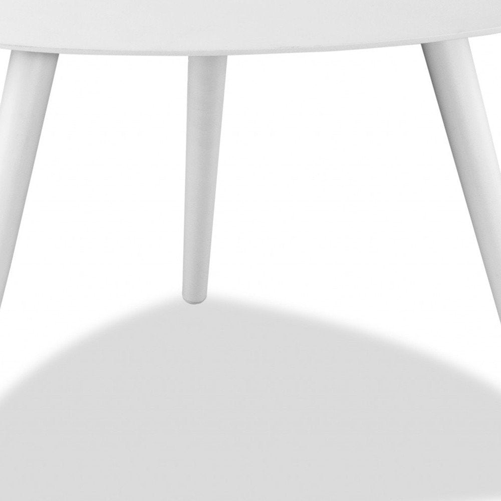 16" White Aluminum End Table HomeRoots