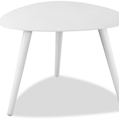 16" White Aluminum End Table HomeRoots