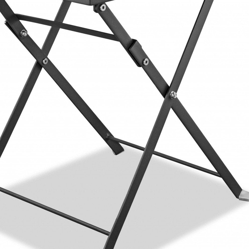 18" Gray Stainless Steel Square End Table HomeRoots