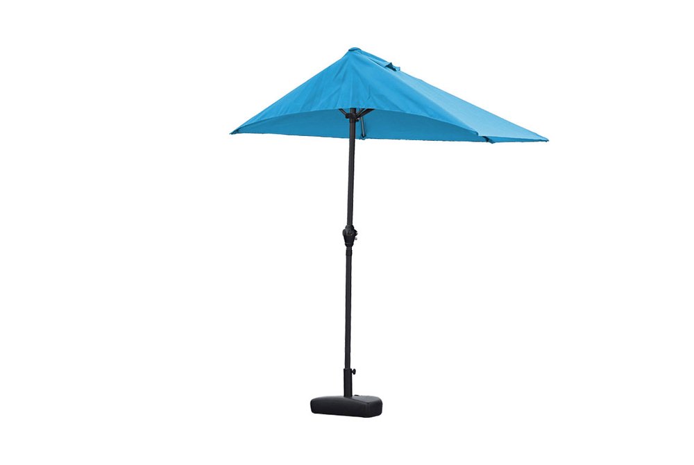 9" Aqua Outdoor Side Wall Umbrella HomeRoots