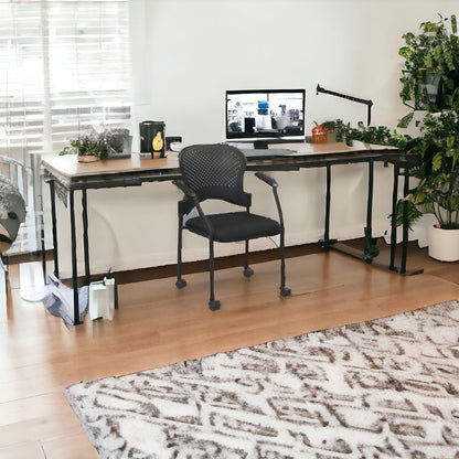 Black Plastic Rolling Office Chair - FurniFindUSA