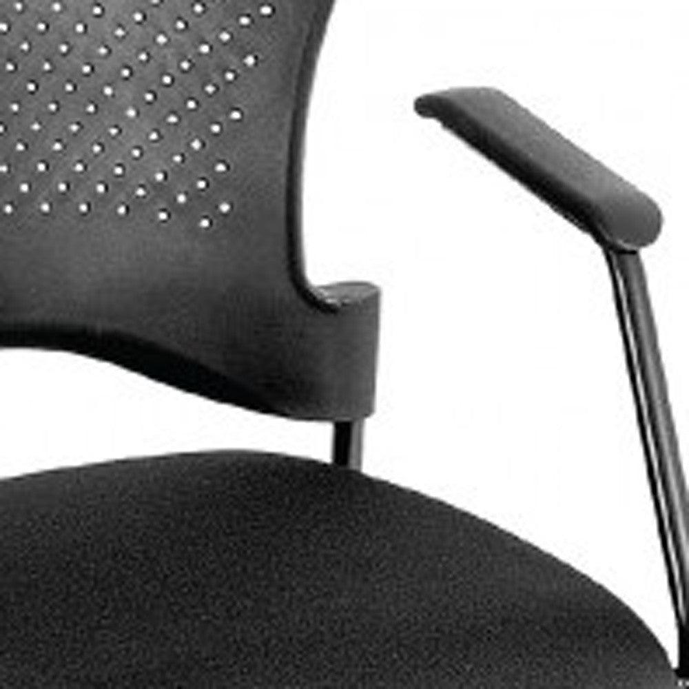 Black Plastic Office Chair - FurniFindUSA