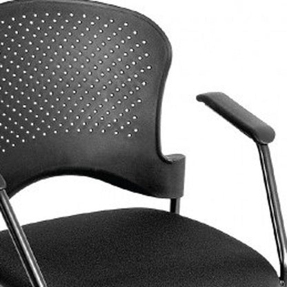 Black Plastic Office Chair - FurniFindUSA