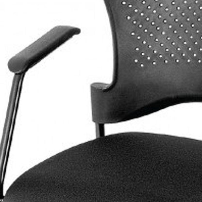 Black Plastic Office Chair - FurniFindUSA