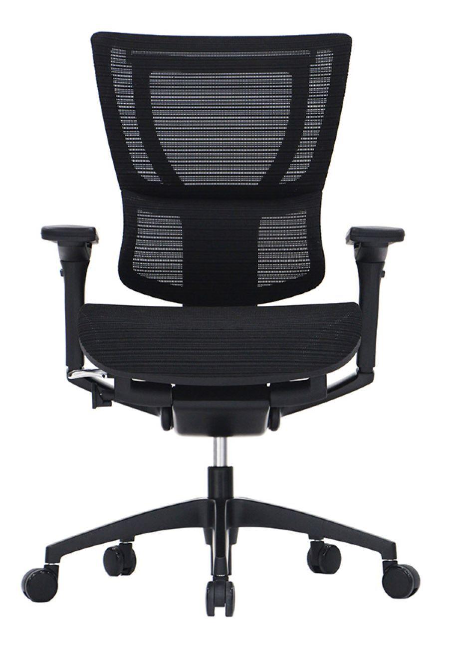 Black Adjustable Swivel Mesh Rolling Office Chair - FurniFindUSA