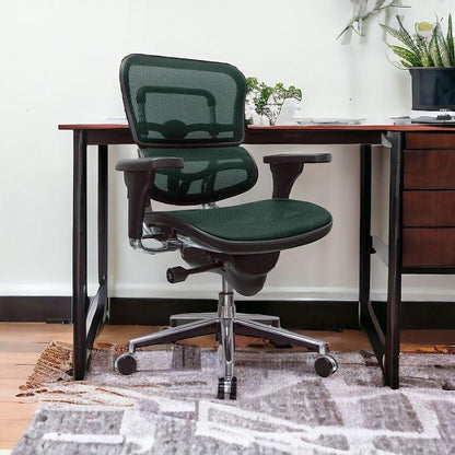 Plum and Silver Adjustable Swivel Mesh Rolling Office Chair - FurniFindUSA