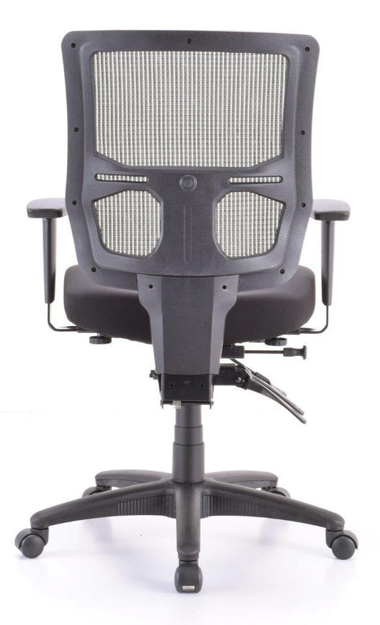 Gray Adjustable Swivel Mesh Rolling Office Chair - FurniFindUSA