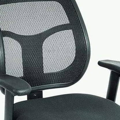 Black Adjustable Swivel Mesh Rolling Office Chair - FurniFindUSA