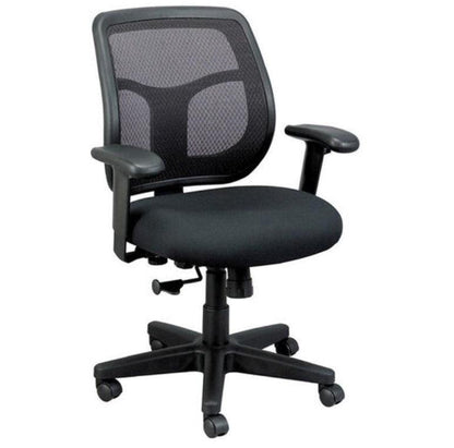 Black Adjustable Swivel Mesh Rolling Office Chair - FurniFindUSA