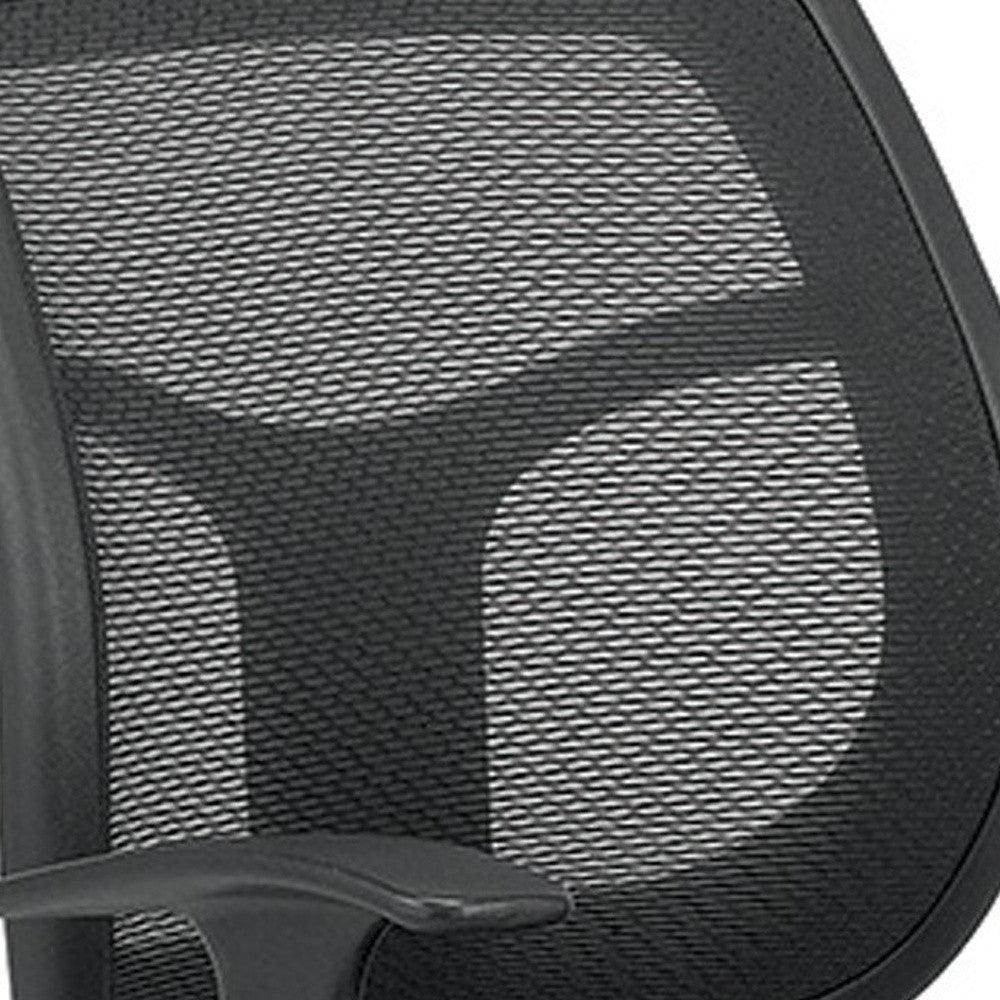 Black Swivel Mesh Office Chair - FurniFindUSA