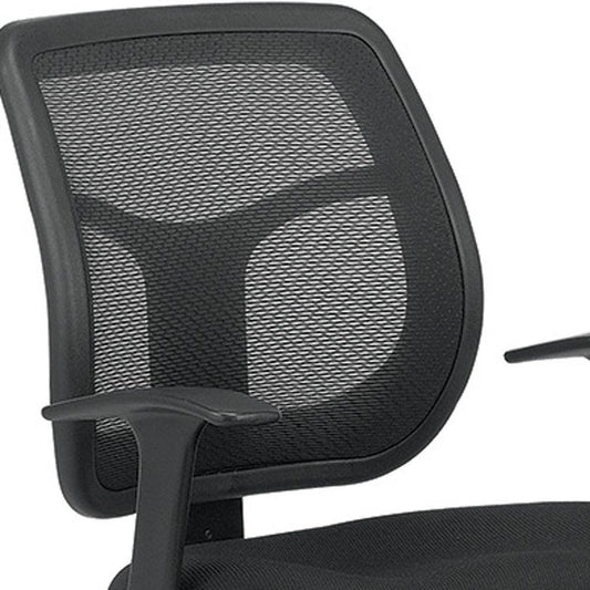 Black Swivel Mesh Office Chair - FurniFindUSA