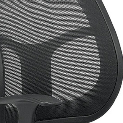 Black Swivel Mesh Office Chair - FurniFindUSA