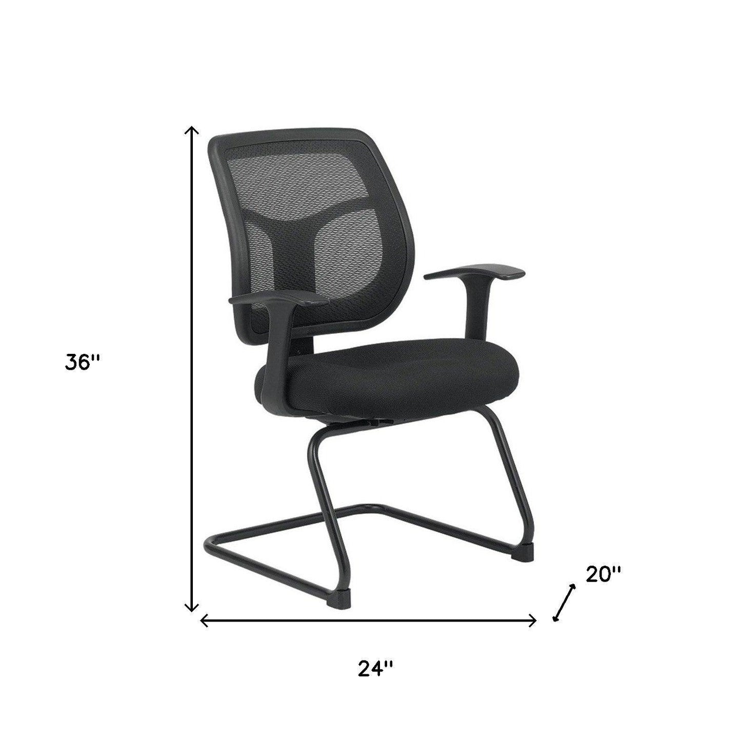 Black Swivel Mesh Office Chair - FurniFindUSA