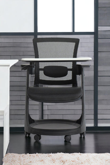 Black Mesh Rolling Office Chair - FurniFindUSA