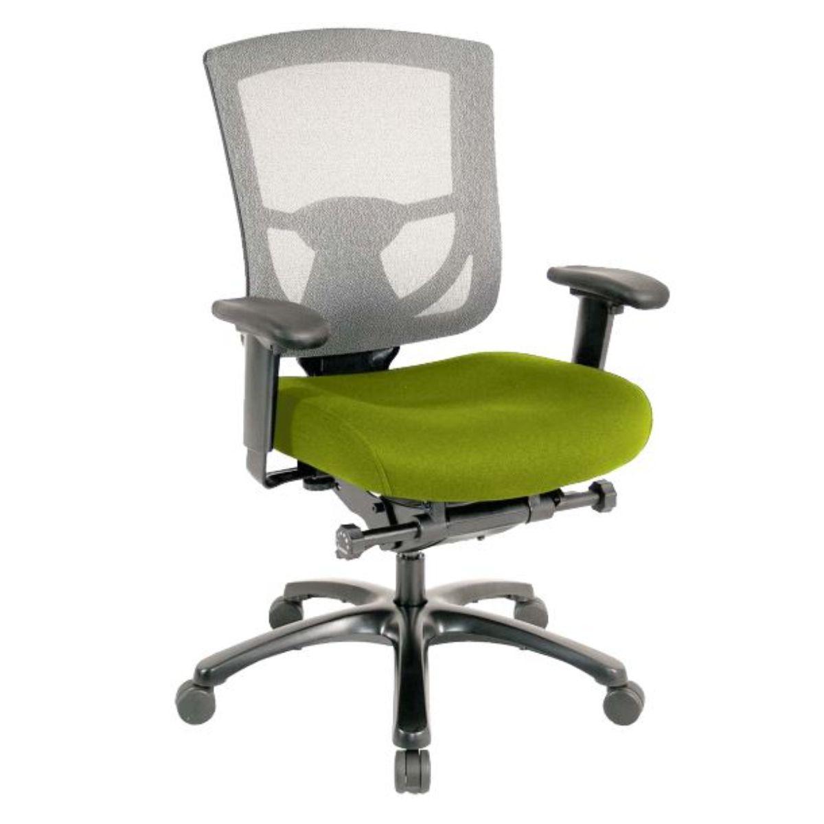 Slate Gray and Black Adjustable Swivel Mesh Rolling Office Chair - FurniFindUSA