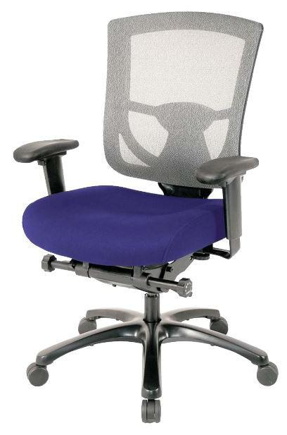 Slate Gray and Black Adjustable Swivel Mesh Rolling Office Chair - FurniFindUSA