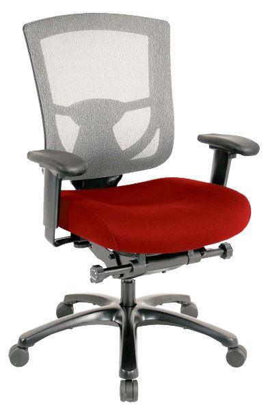 Slate Gray and Black Adjustable Swivel Mesh Rolling Office Chair - FurniFindUSA