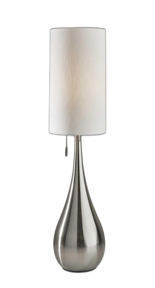 35" Brushed Steel Metal Teardrop Table Lamp — view 2